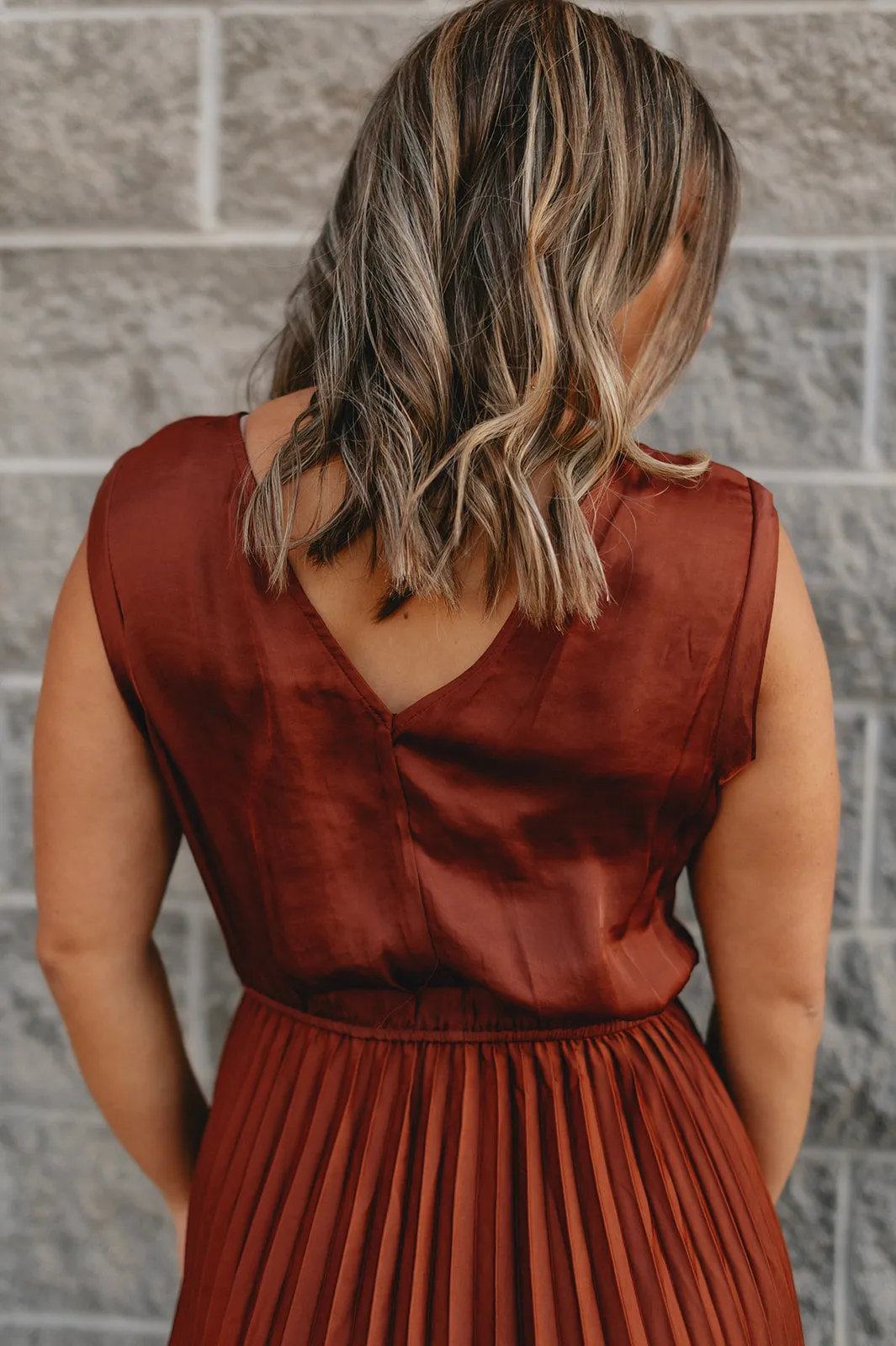 The Donna Dress by Steve Madden - Rust