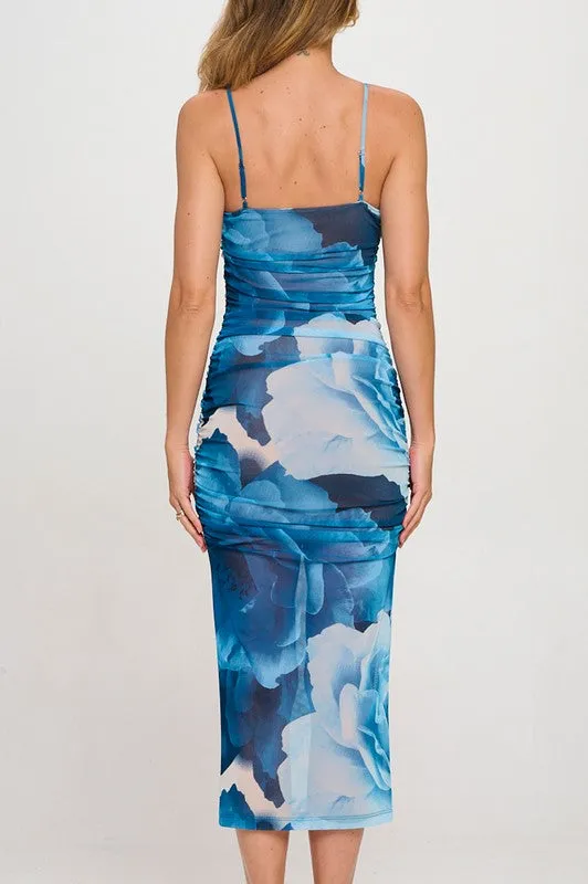 The Romantic Mesh Midi Dress