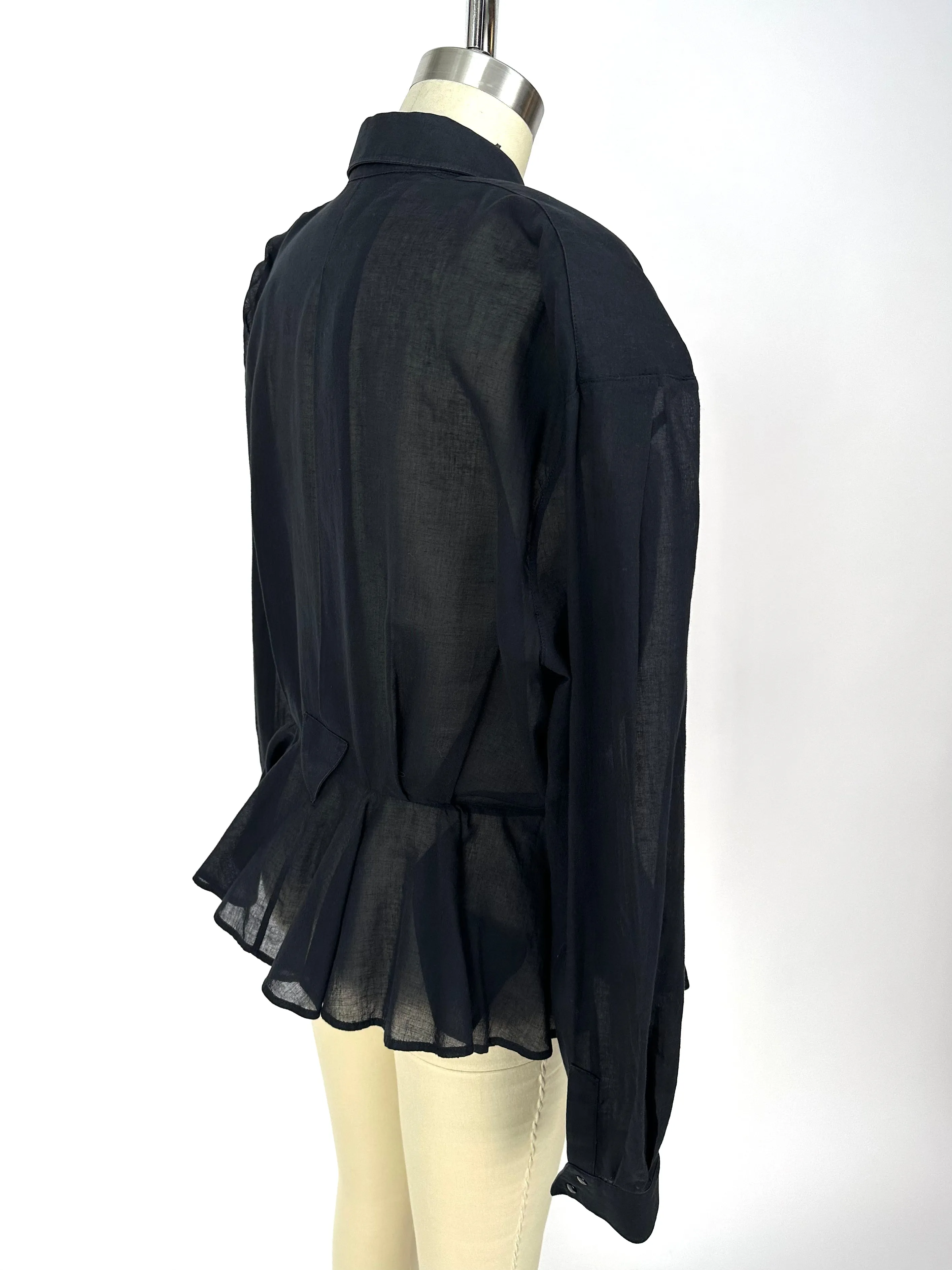Thierry Mugler Sheer Peplum Jacket