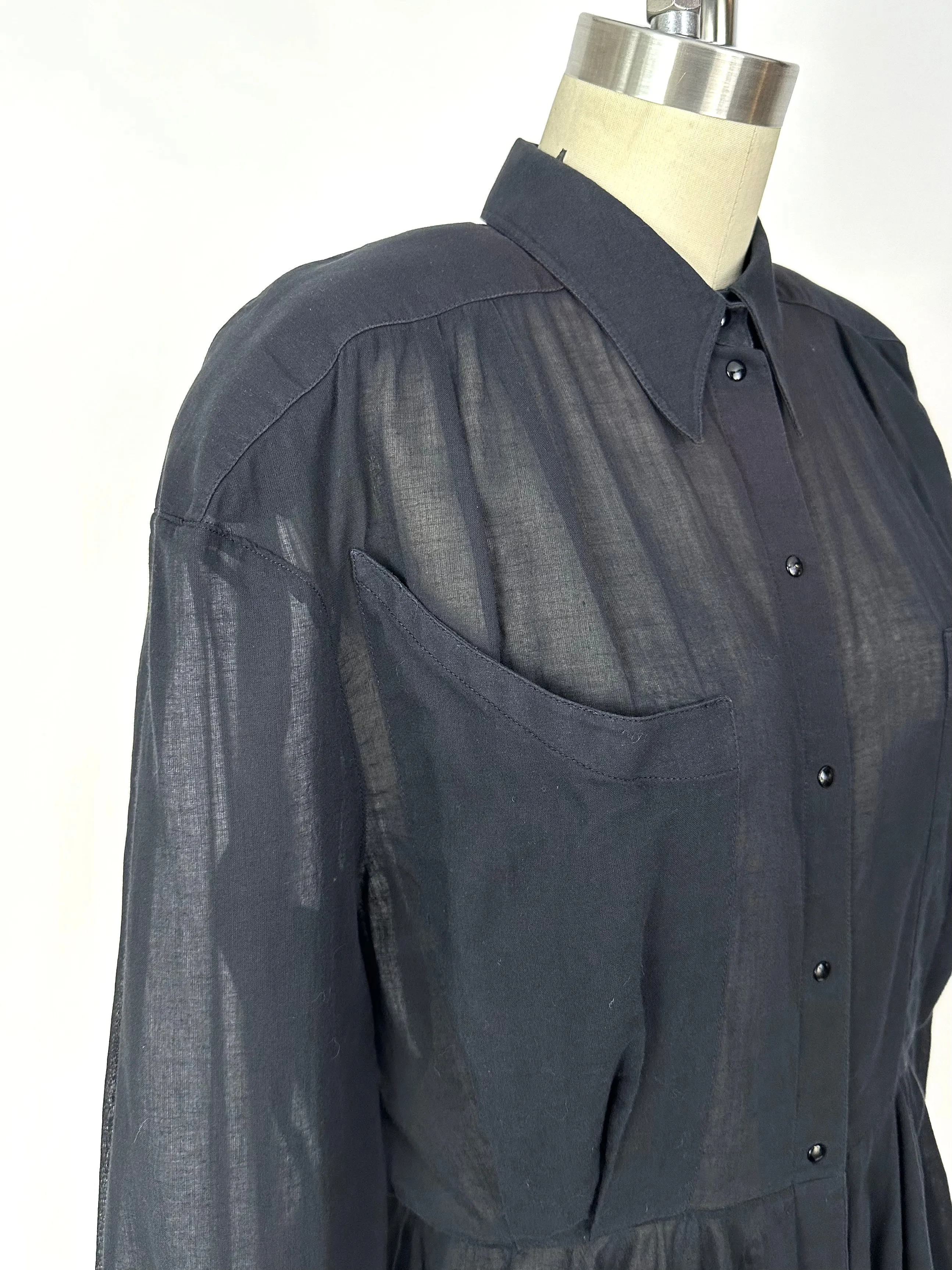 Thierry Mugler Sheer Peplum Jacket