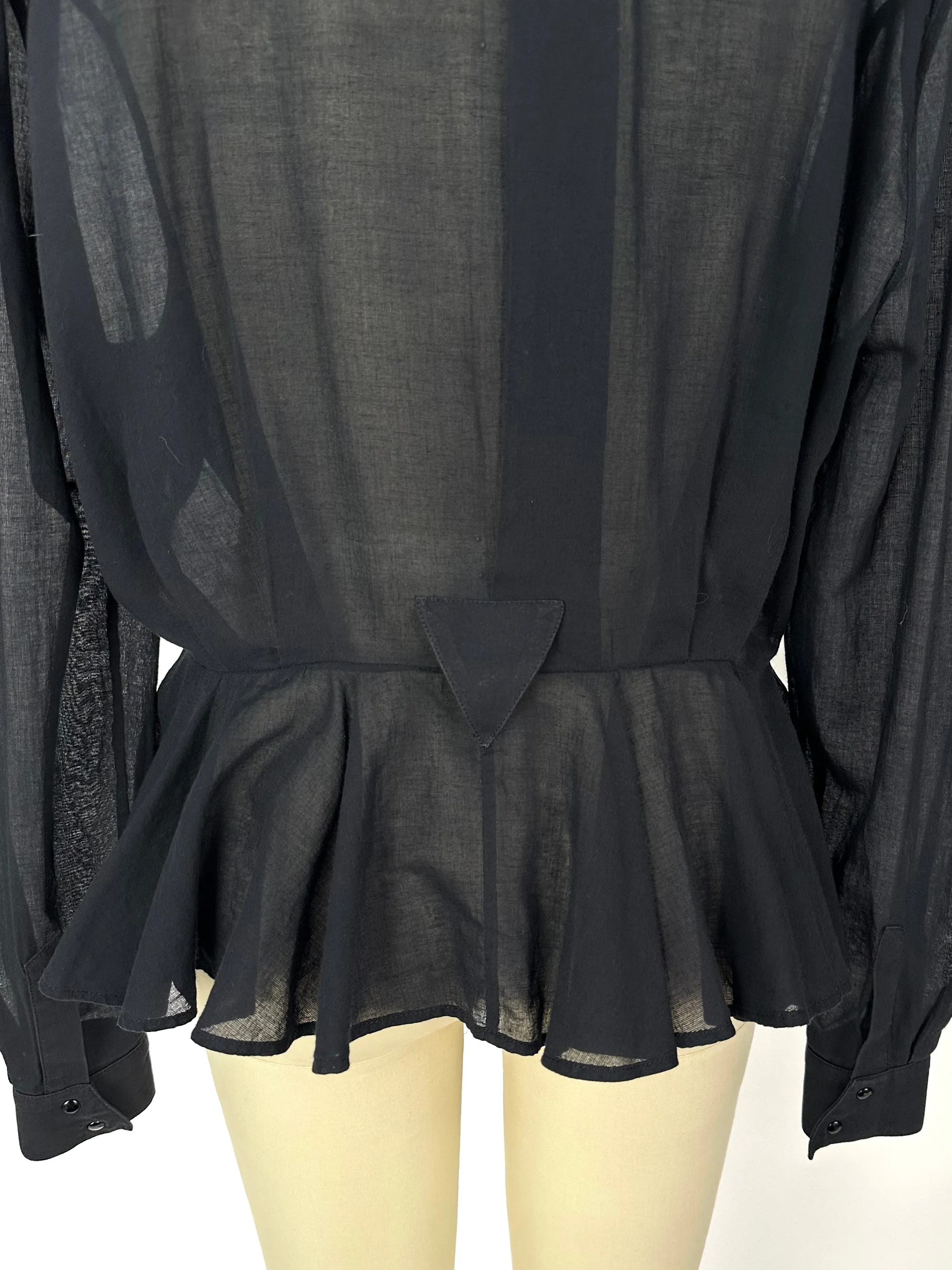 Thierry Mugler Sheer Peplum Jacket