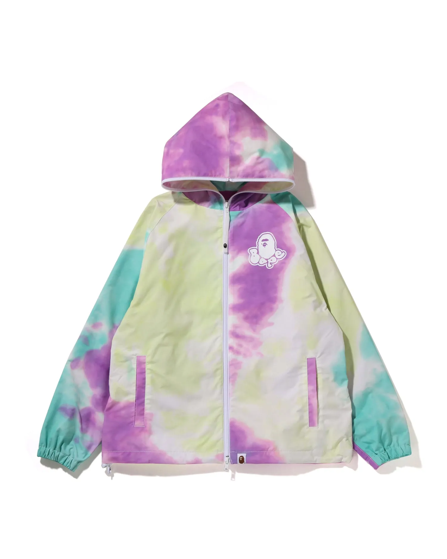 Tie-Dye Oversized Full Zip Hoodie Jacket