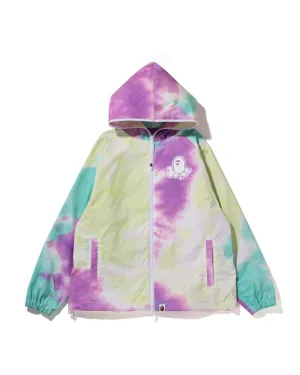 Tie-Dye Oversized Full Zip Hoodie Jacket