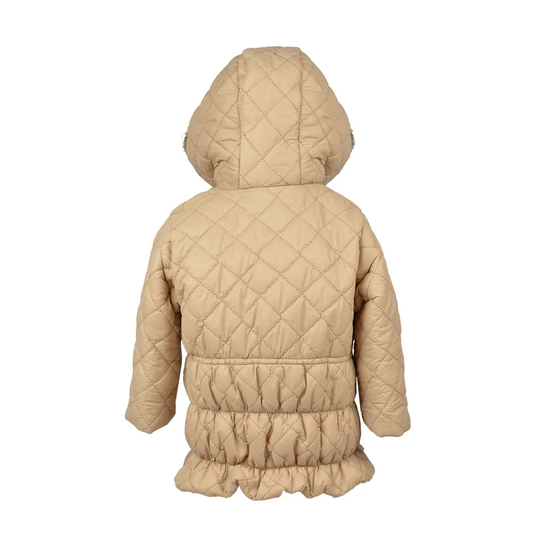 Toffee Padded Hooded Jacket