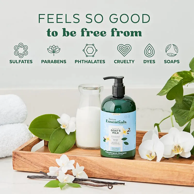 Tropiclean Essentials Hypoallergenic Goat's Milk Shampoo
