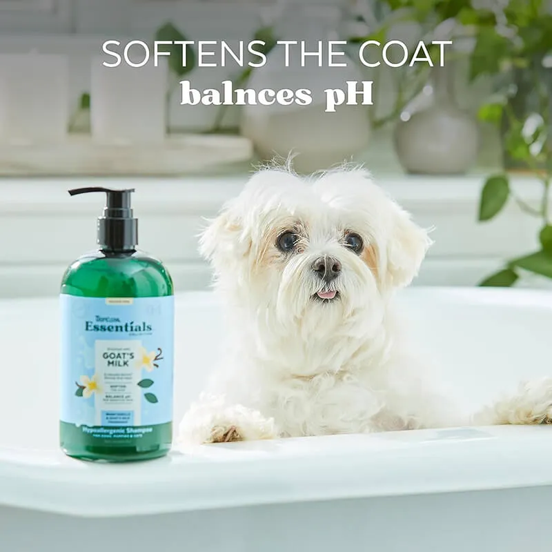 Tropiclean Essentials Hypoallergenic Goat's Milk Shampoo