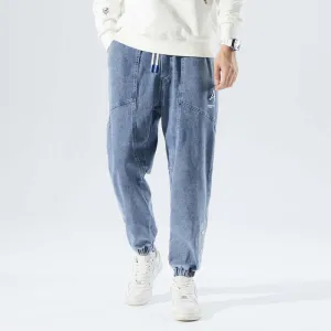 Tucker - Fashionable denim jogging trousers