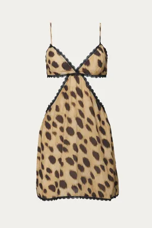 V-NECK CUTOUT DRESS