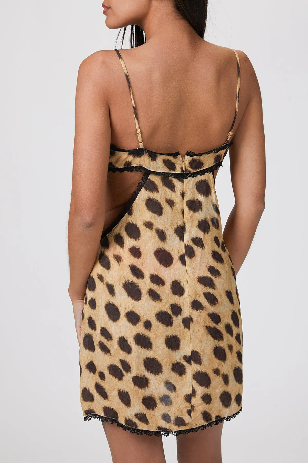 V-NECK CUTOUT DRESS