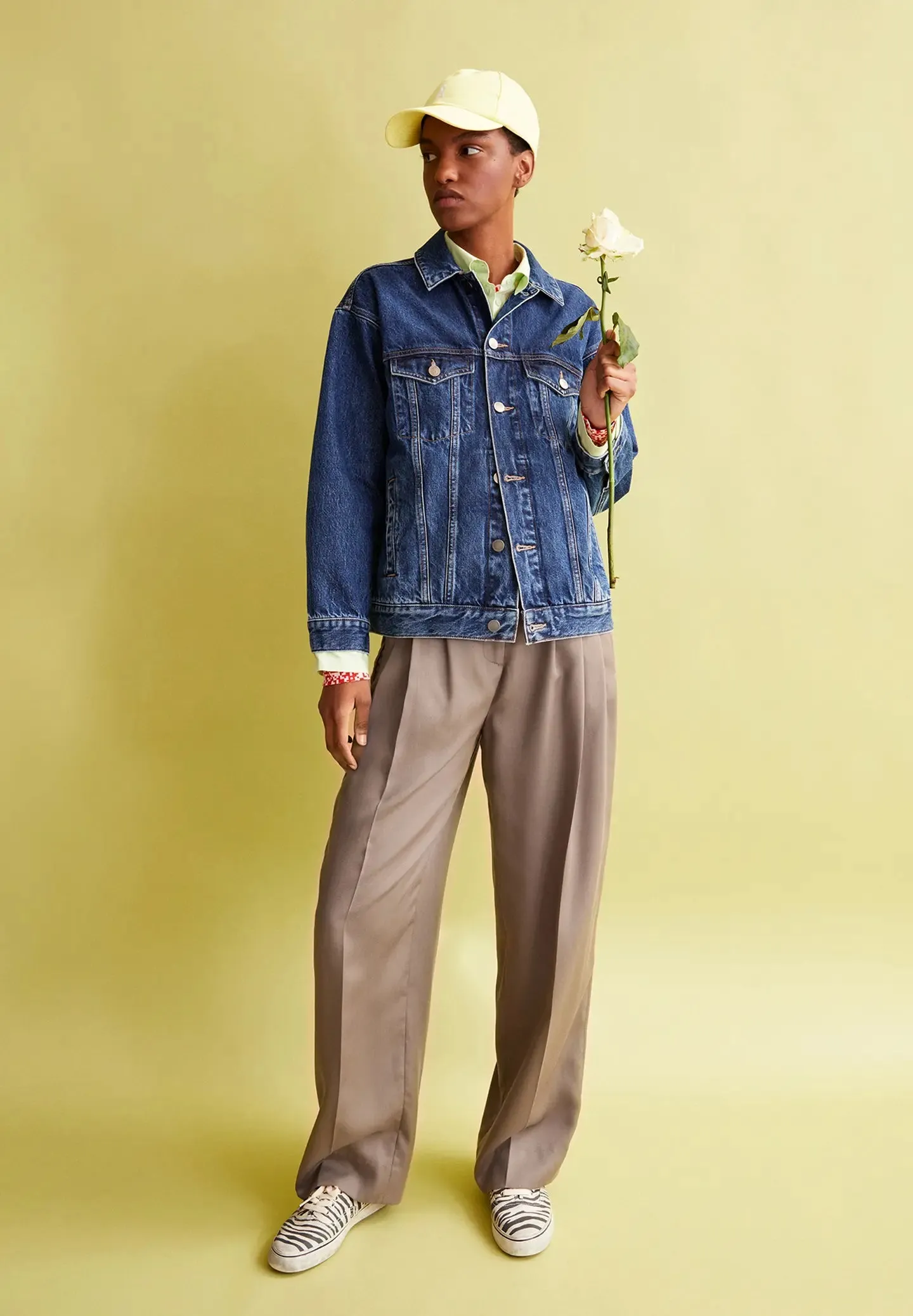 VELITAA DENIM JACKET OVERSIZED FIT MADE OF ORGANIC COTTON MIX
