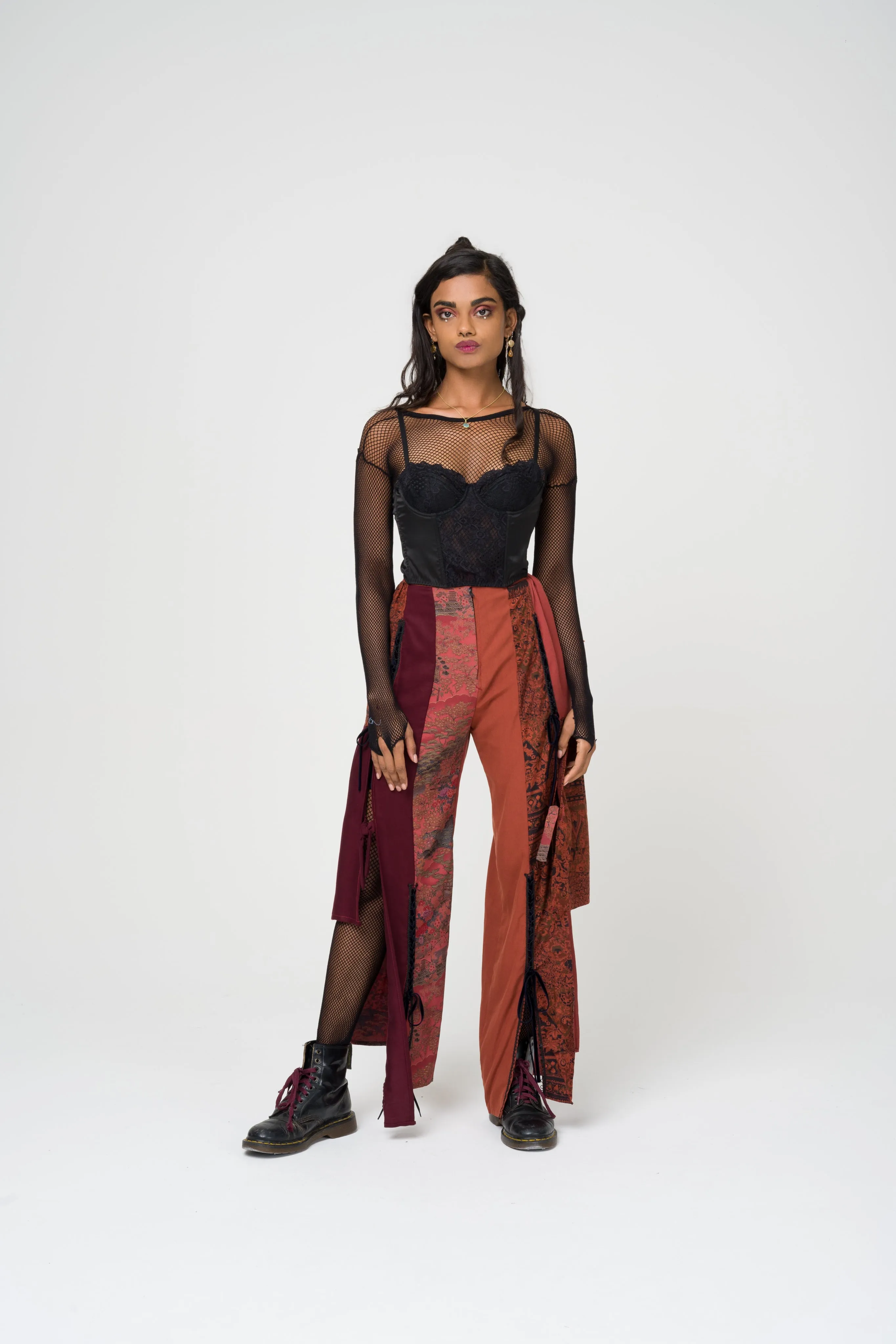 Vintage Fabric Patchwork Trousers