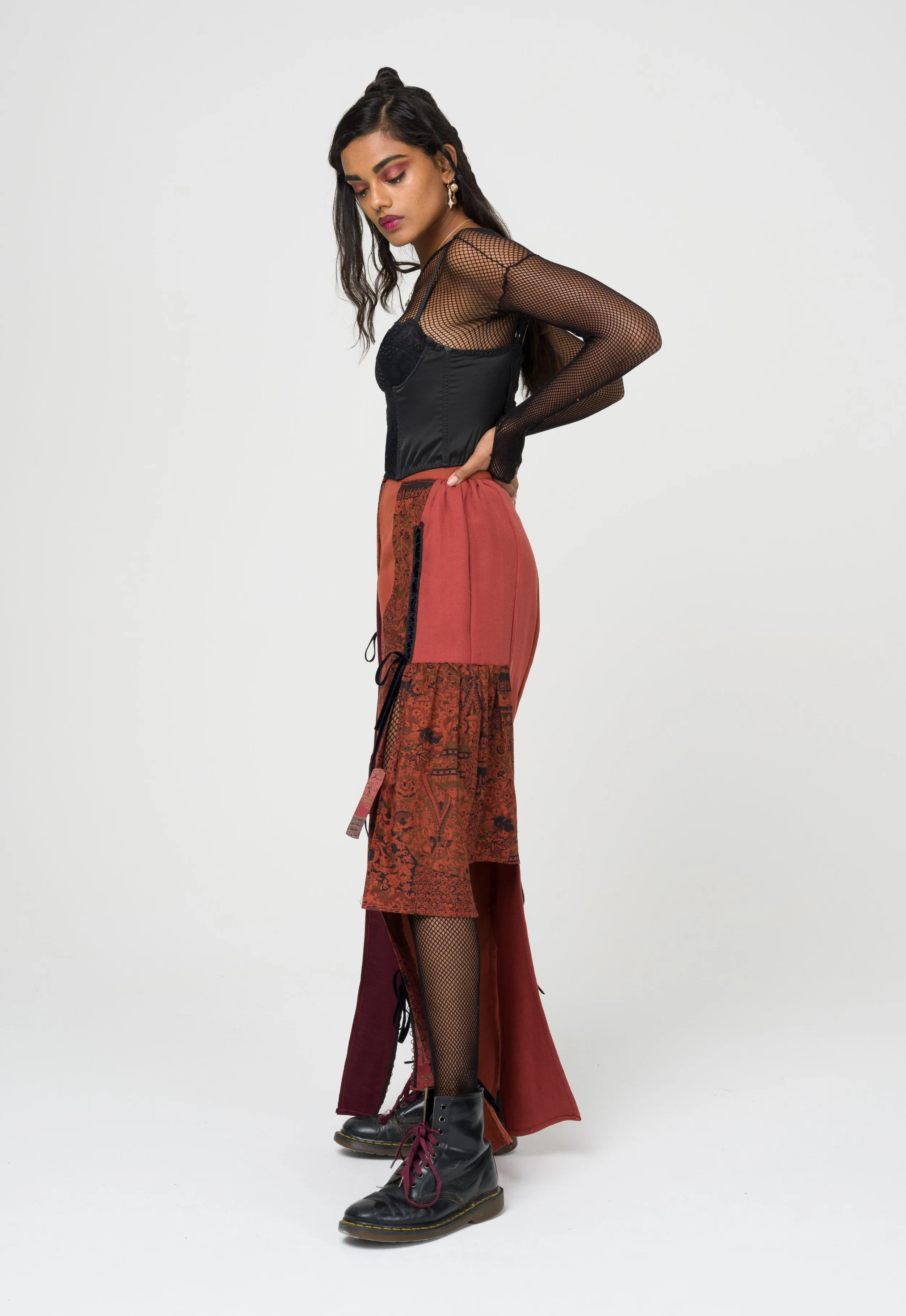 Vintage Fabric Patchwork Trousers