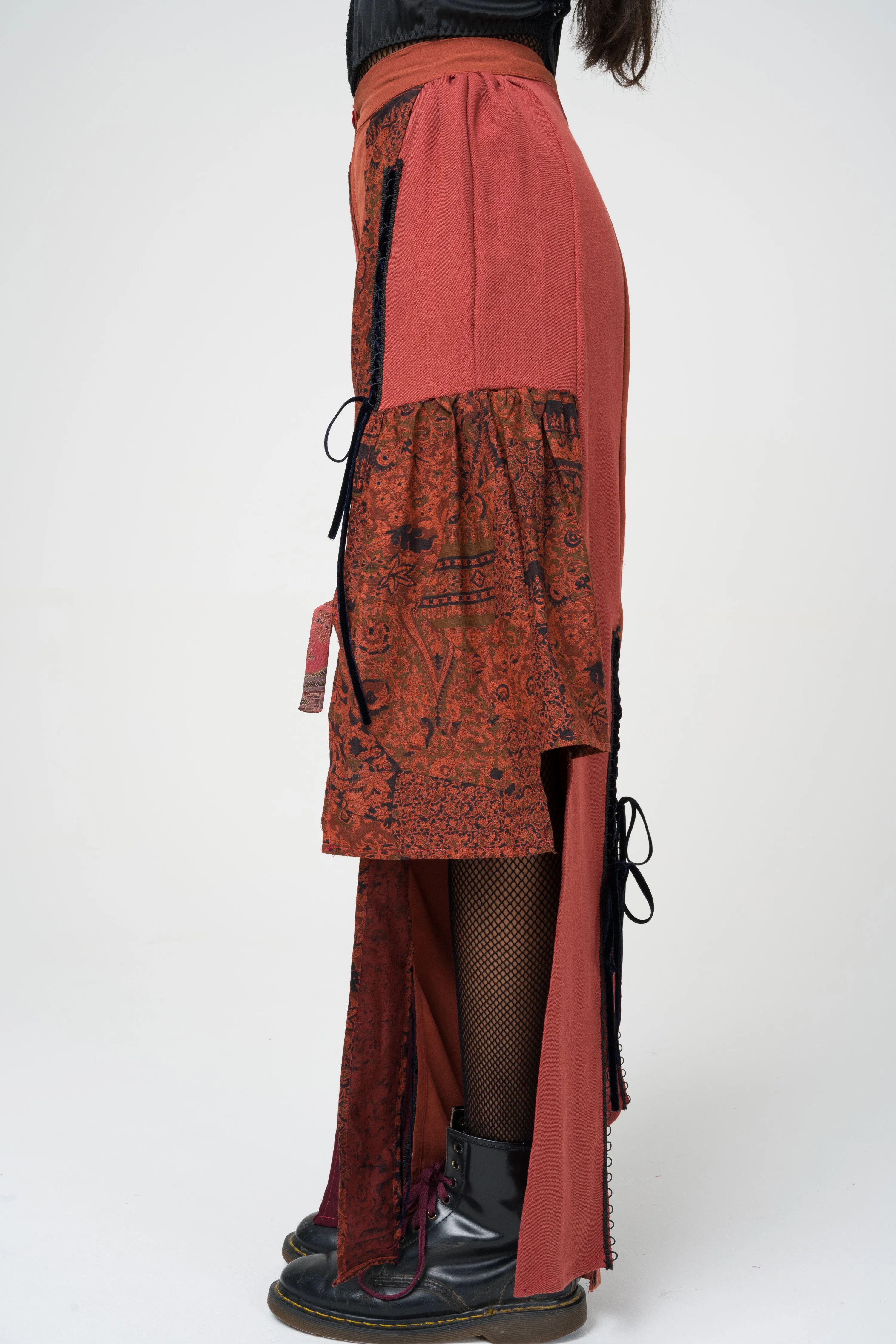Vintage Fabric Patchwork Trousers