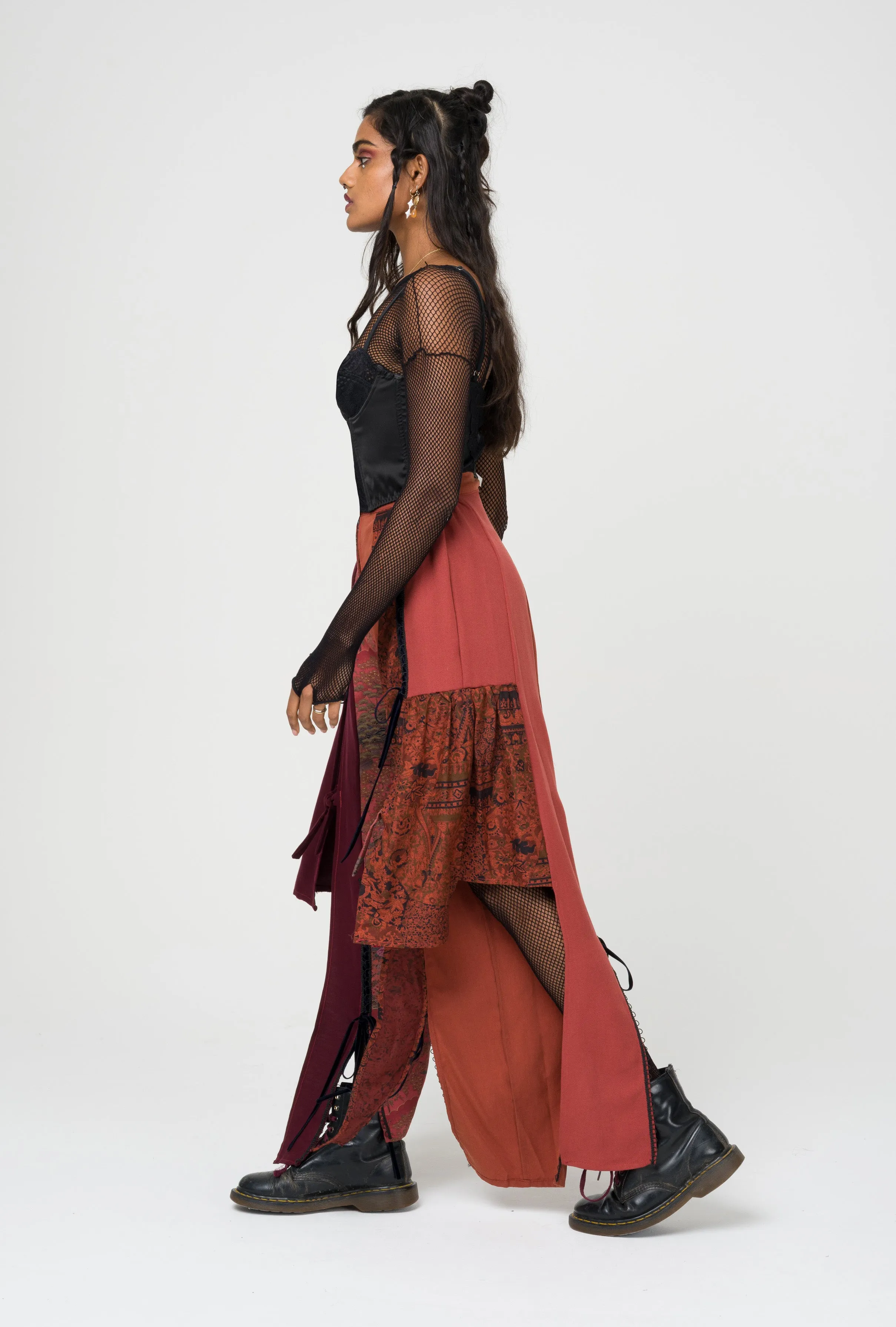 Vintage Fabric Patchwork Trousers