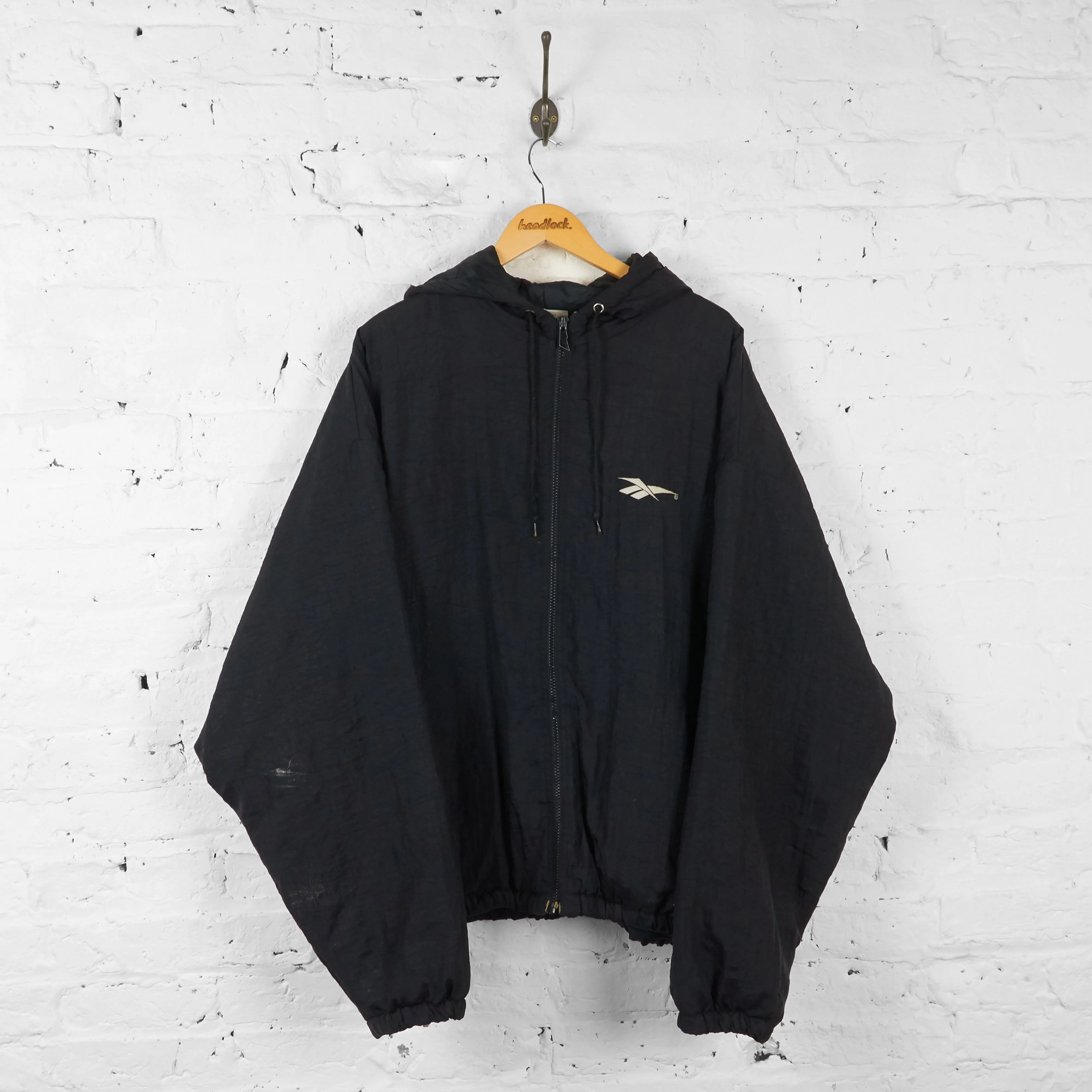 Vintage Reebok Padded Jacket - Black - XL