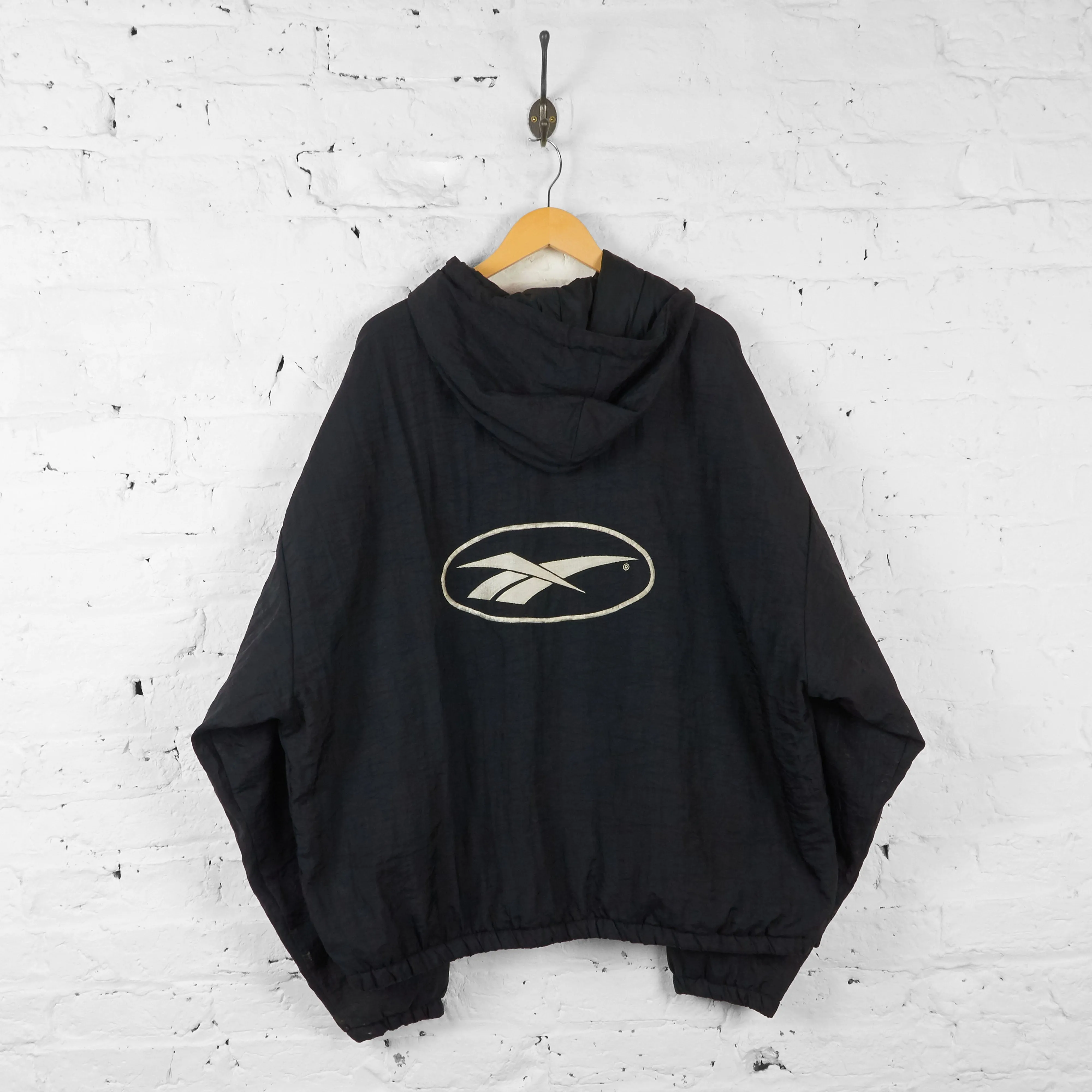Vintage Reebok Padded Jacket - Black - XL