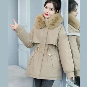 Windproof and Water-resistant Relaxed-fit Parka for Women