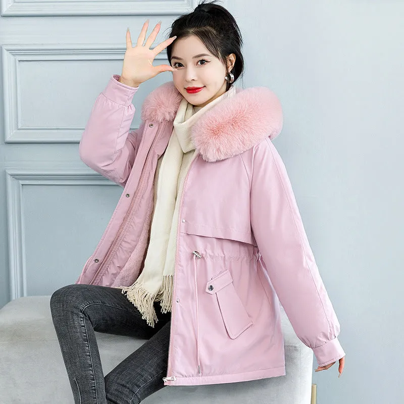 Windproof and Water-resistant Relaxed-fit Parka for Women