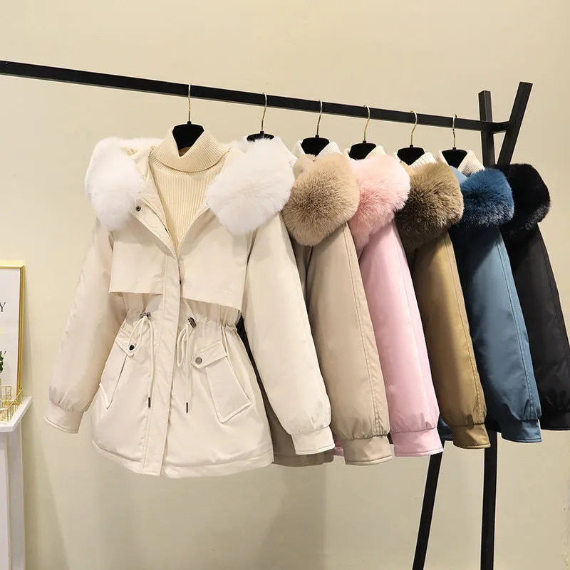 Windproof and Water-resistant Relaxed-fit Parka for Women
