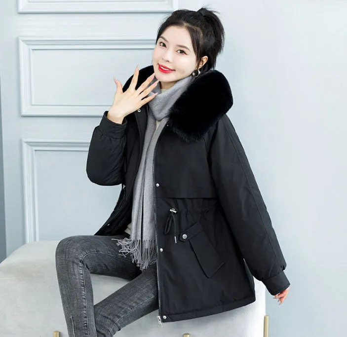 Windproof and Water-resistant Relaxed-fit Parka for Women
