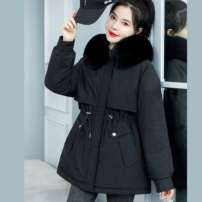 Windproof and Water-resistant Relaxed-fit Parka for Women