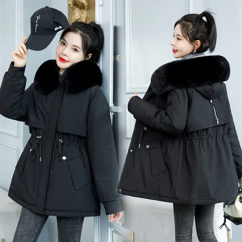 Windproof and Water-resistant Relaxed-fit Parka for Women