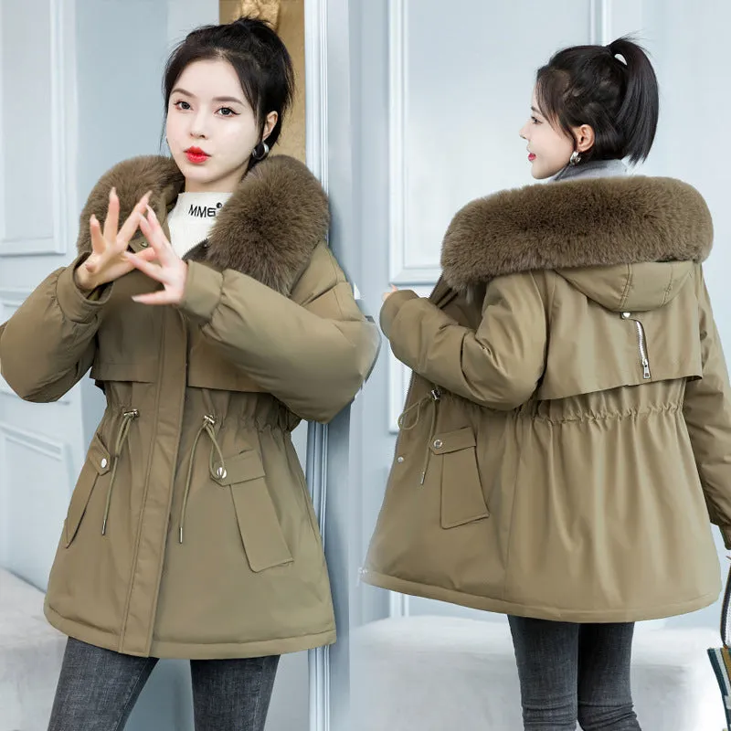 Windproof and Water-resistant Relaxed-fit Parka for Women