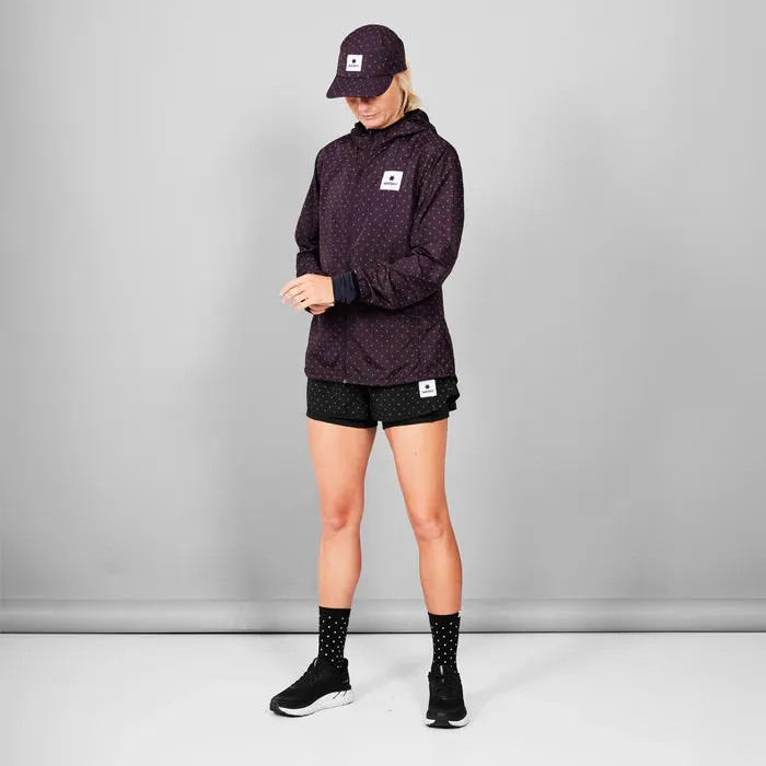 Women Polka Blaze Jacket | Reflective Purple