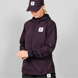 Women Polka Blaze Jacket | Reflective Purple