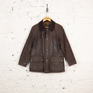 Women's Barbour Beadnell Wax Jacket Coat - Brown - Womens L