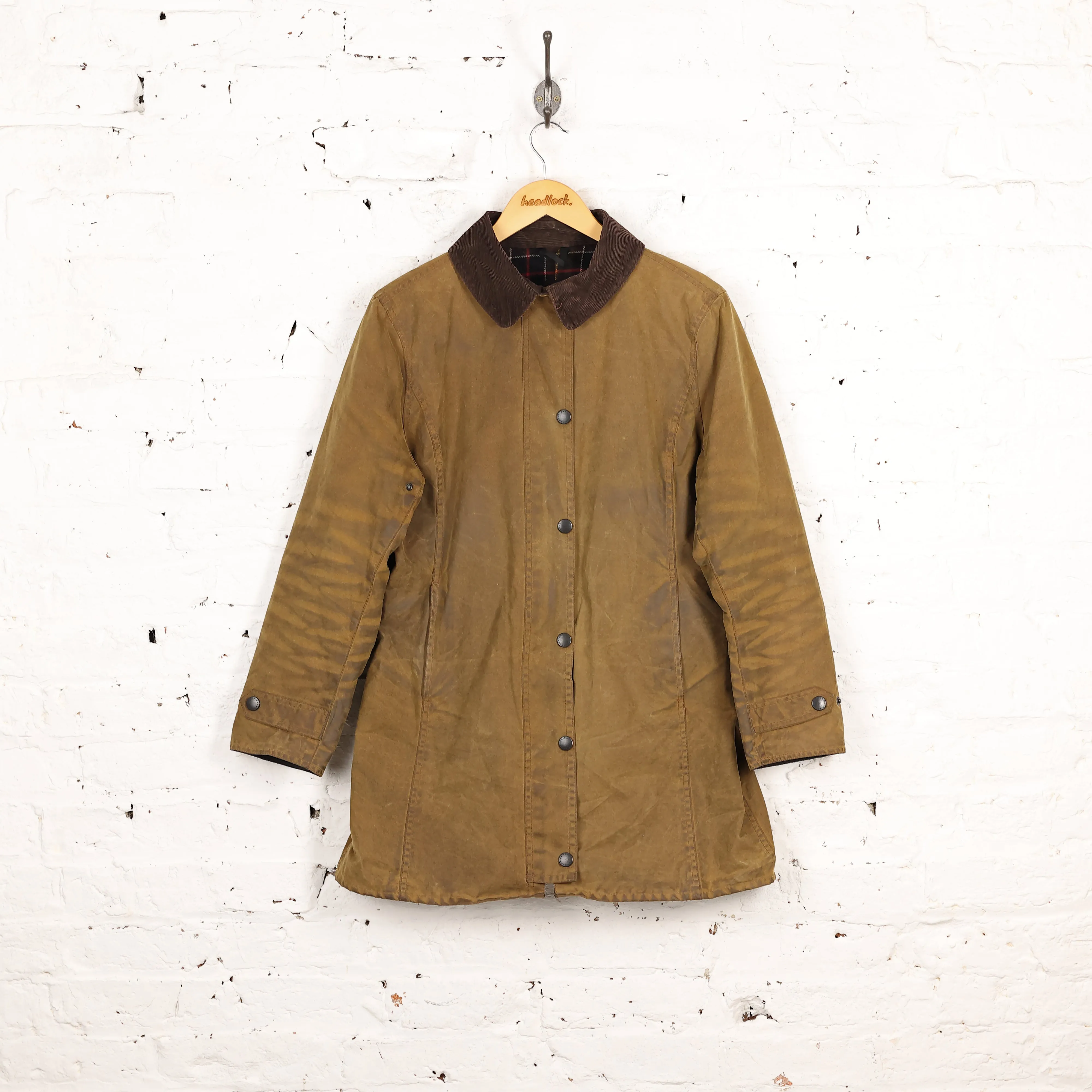 Women's Barbour Newmarket Wax Jacket - Brown - Women's M
