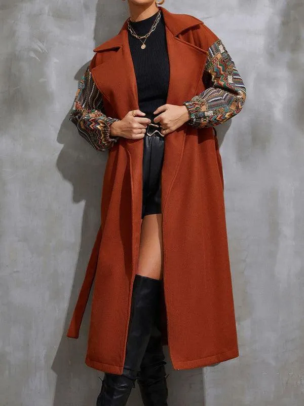 Women's Lapel Loose Woolen Coat