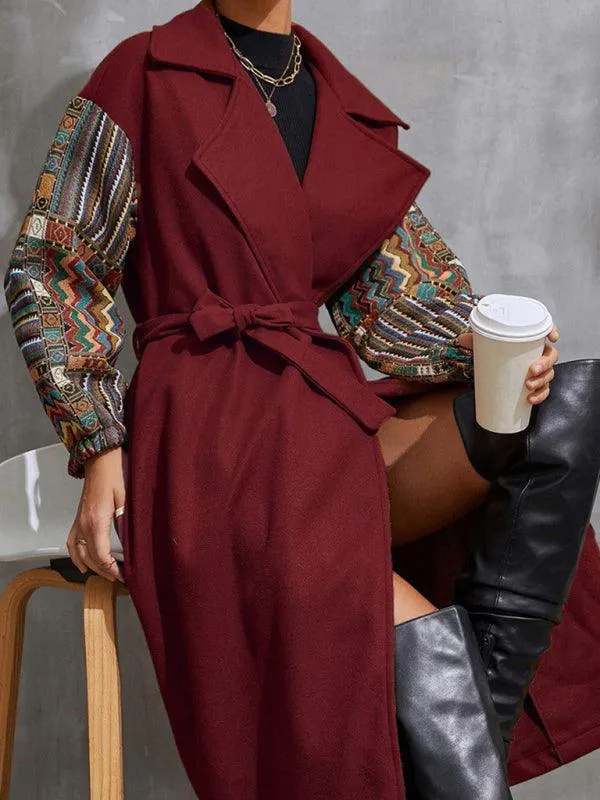 Women's Lapel Loose Woolen Coat