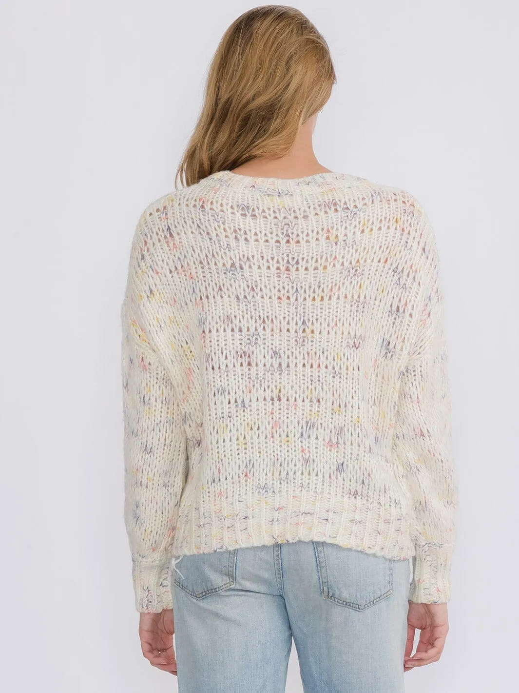 WOMEN'S LONG SLEEVES PULLOVER MULTI SWEATER