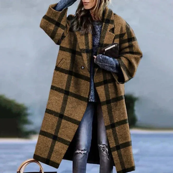Wool coat - oversized - long - women's coat - winter coat