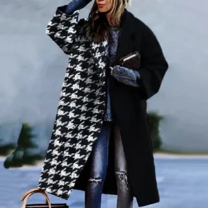Wool coat - oversized - long - women's coat - winter coat