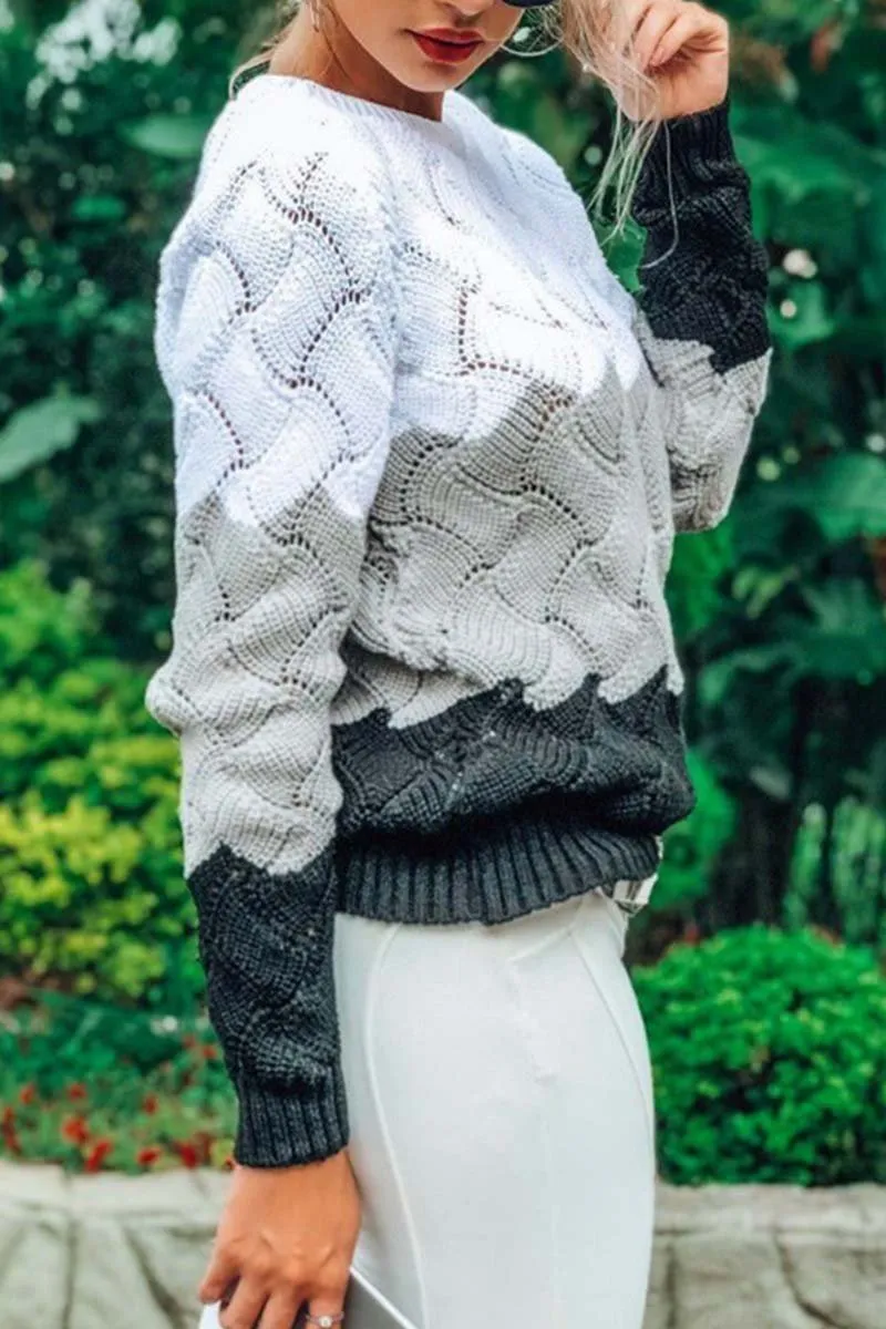Xieyinshe Xieyinshe O Neck Knit Sweaters