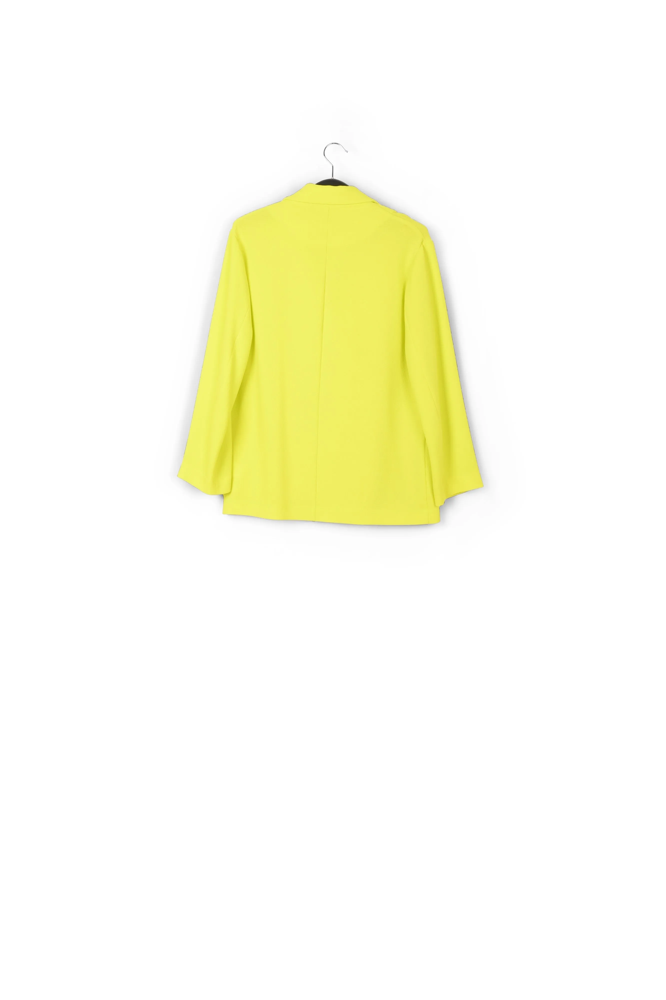 Yellow double-breasted blazer