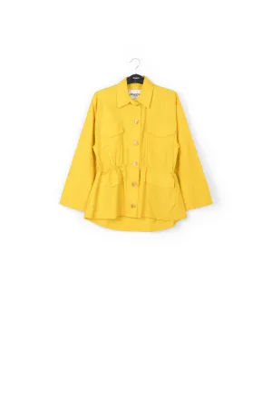 Yellow jacquard jacket