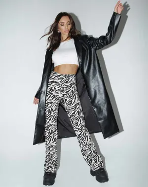 ZOVEN TROUSER 90S ZEBRA BW