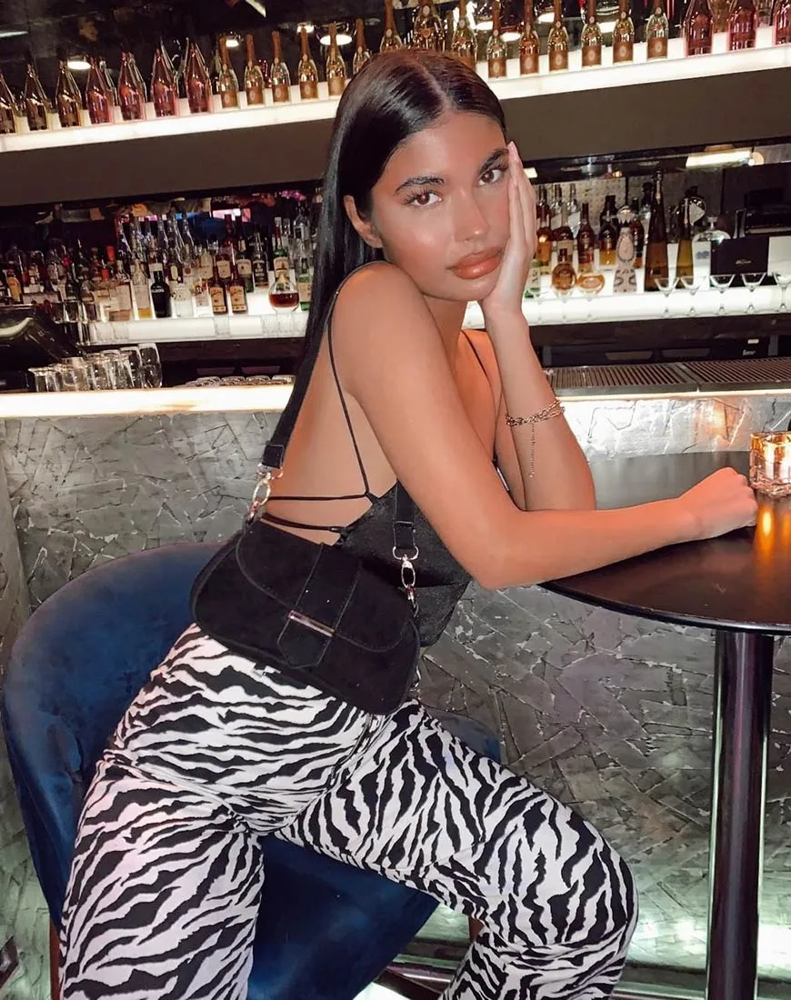 ZOVEN TROUSER 90S ZEBRA BW