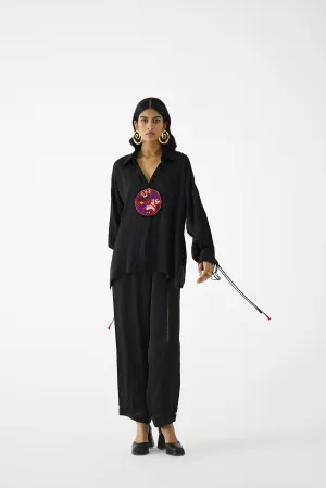 ZULU BLACK LINEN SHIRT & TROUSERS