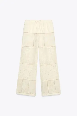 ZW Collection Patchwork Embroidered Trousers