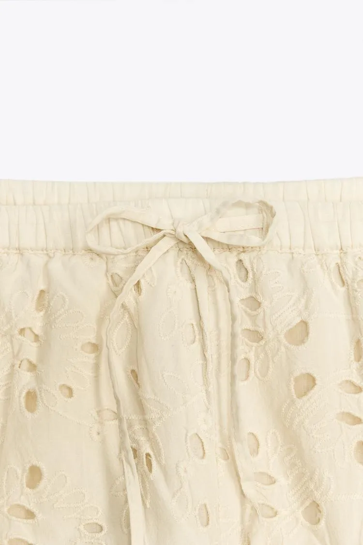 ZW Collection Patchwork Embroidered Trousers
